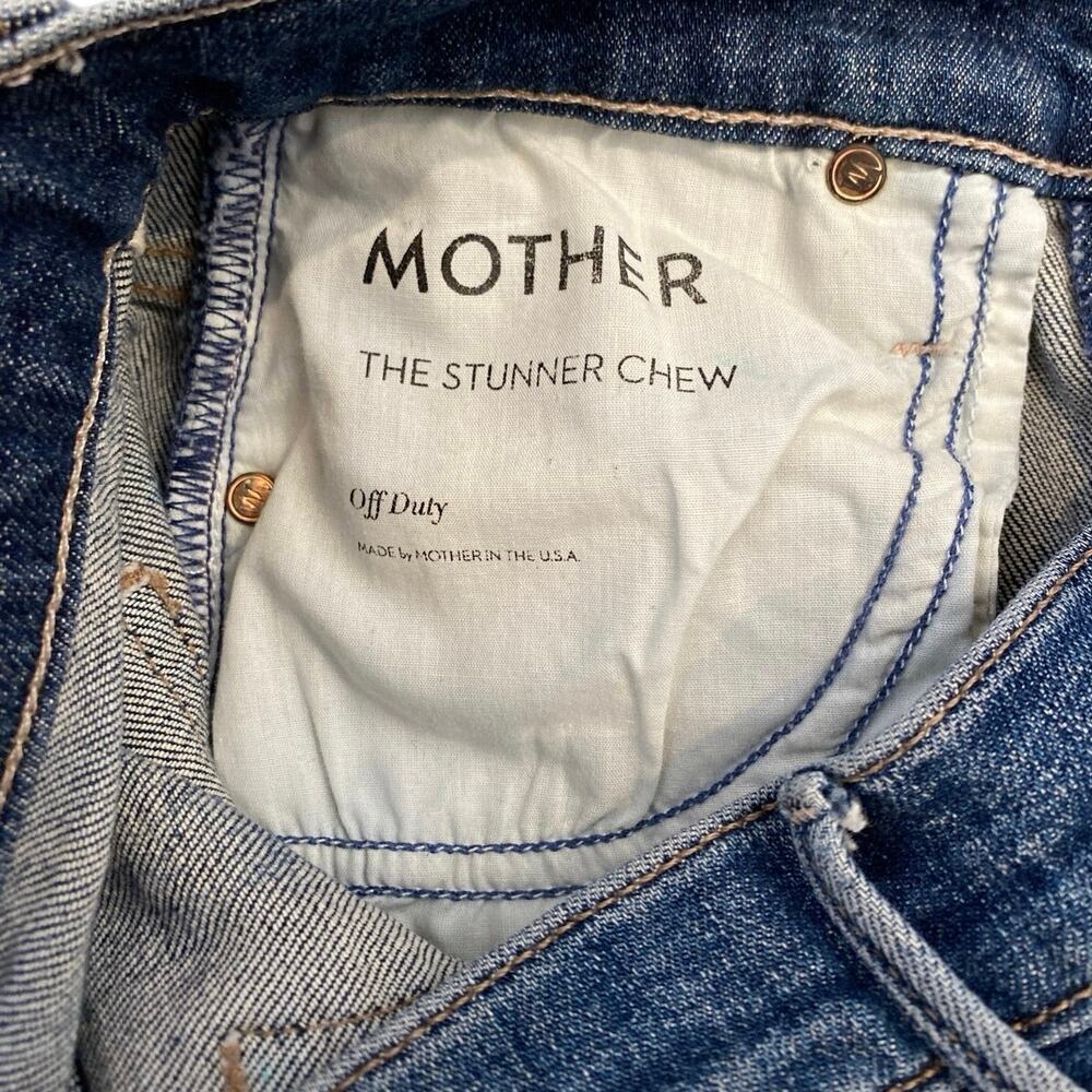 MOTHER The Stunner Chew In Off Duty Dark Blue Wash - Picture 10 of 14